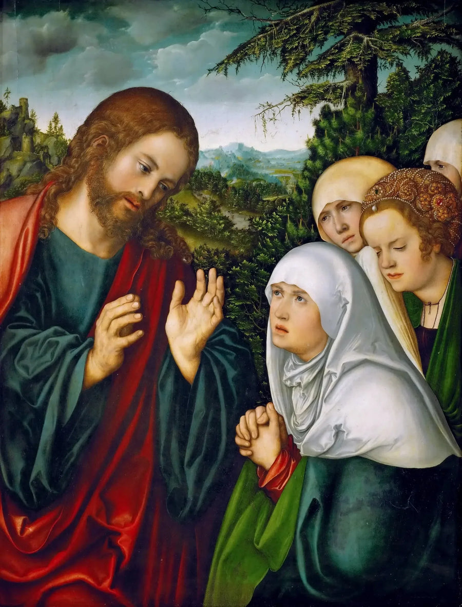 Pożegnanie Chrystusa z matką - Lucas Cranach Starszy