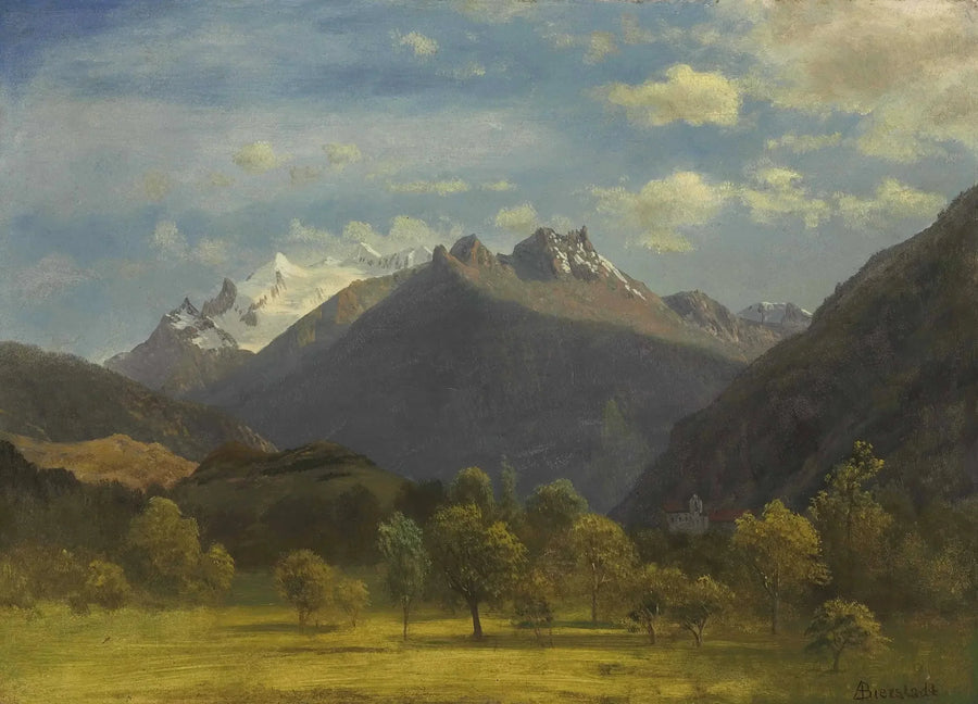 Alpy od Viège - Albert Bierstadt