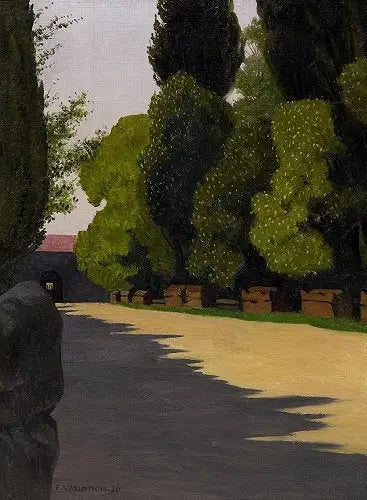 Les Alyscamps, poranne słońce - Félix Vallotton