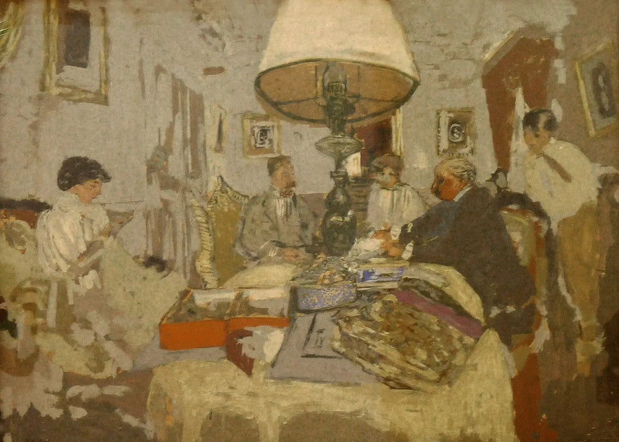 Przyjaciele przy stole, Saint-Jacut - Édouard Vuillard