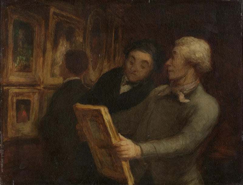 Miłośnicy malarstwa - Honoré Daumier