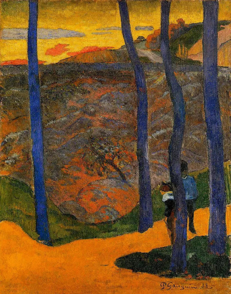 Niebieskie drzewa (Przejdziesz tam, piękna) - Paul Gauguin