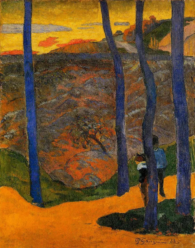 Niebieskie drzewa (Przejdziesz tam, piękna) - Paul Gauguin