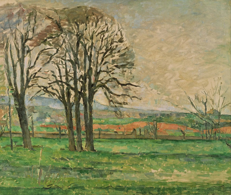 Drzewa Jas de Bouffan bez liści - Paul Cézanne