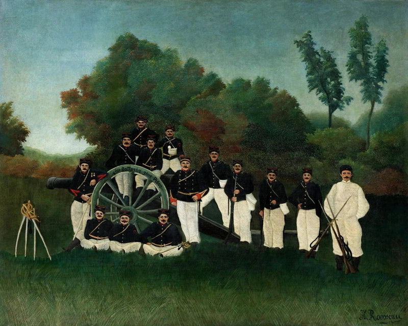 Artylerzyści - Henri Rousseau
