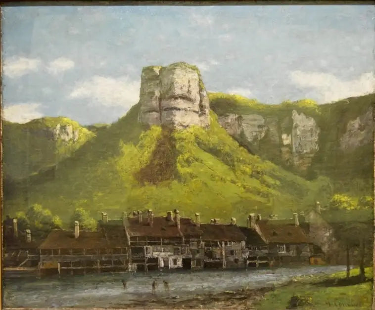 Warsztaty Tréfilerie de la Loue, niedaleko Ornans - Gustave Courbet