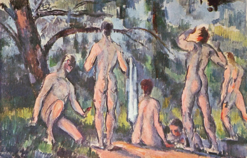 Kąpiący się - Paul Cézanne