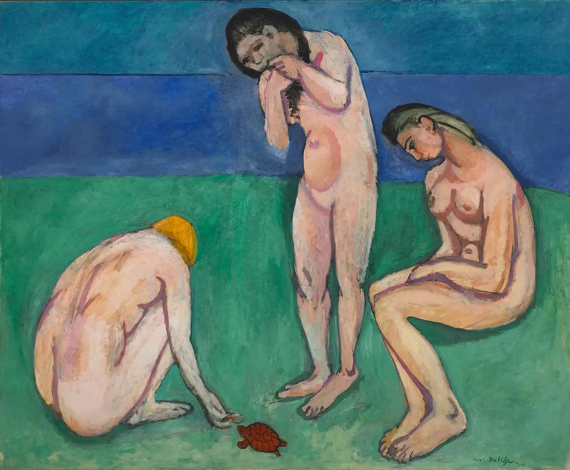 Kąpiące się przy żółwiu - Henri Matisse