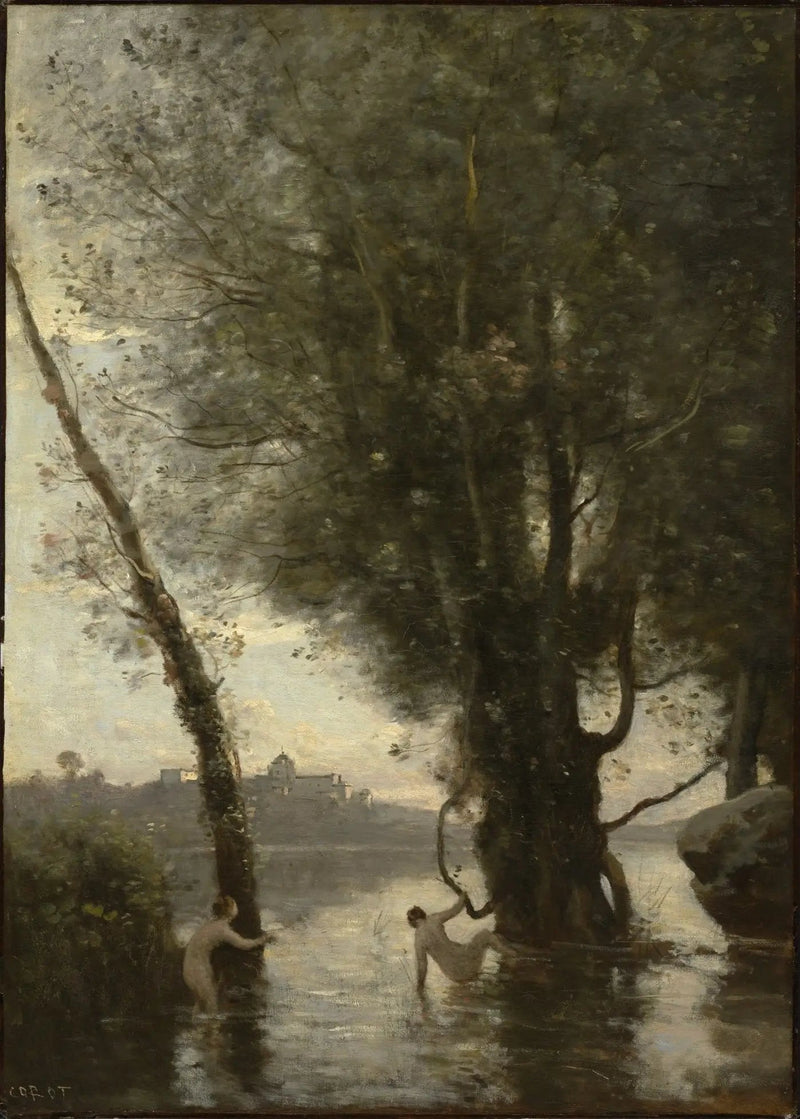 Kąpiarki z Wysp Boromejskich - Jean-Baptiste Camille Corot