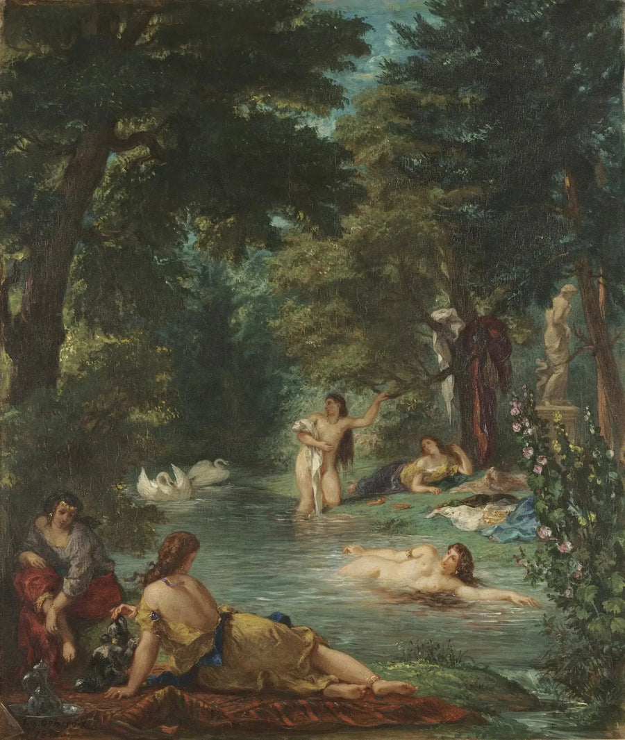 Kąpiące się - Eugène Delacroix