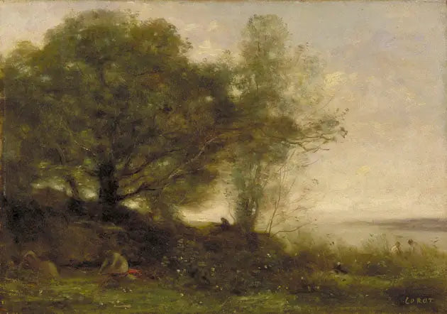 Kobiety kąpiące się - Jean-Baptiste Camille Corot