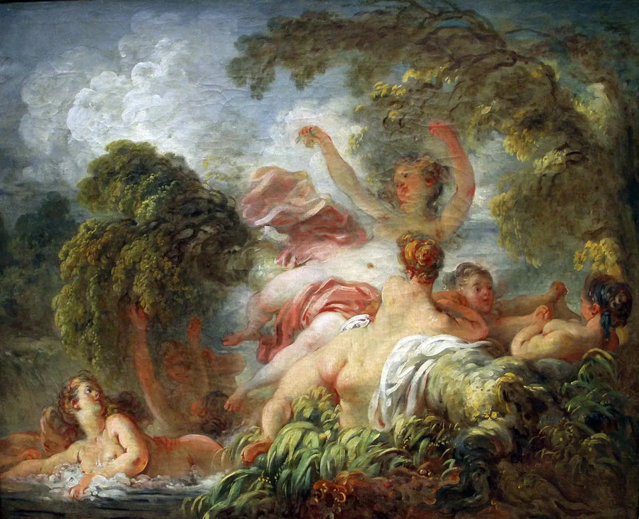 Kobiety kąpiące się - Jean-Honoré Fragonard