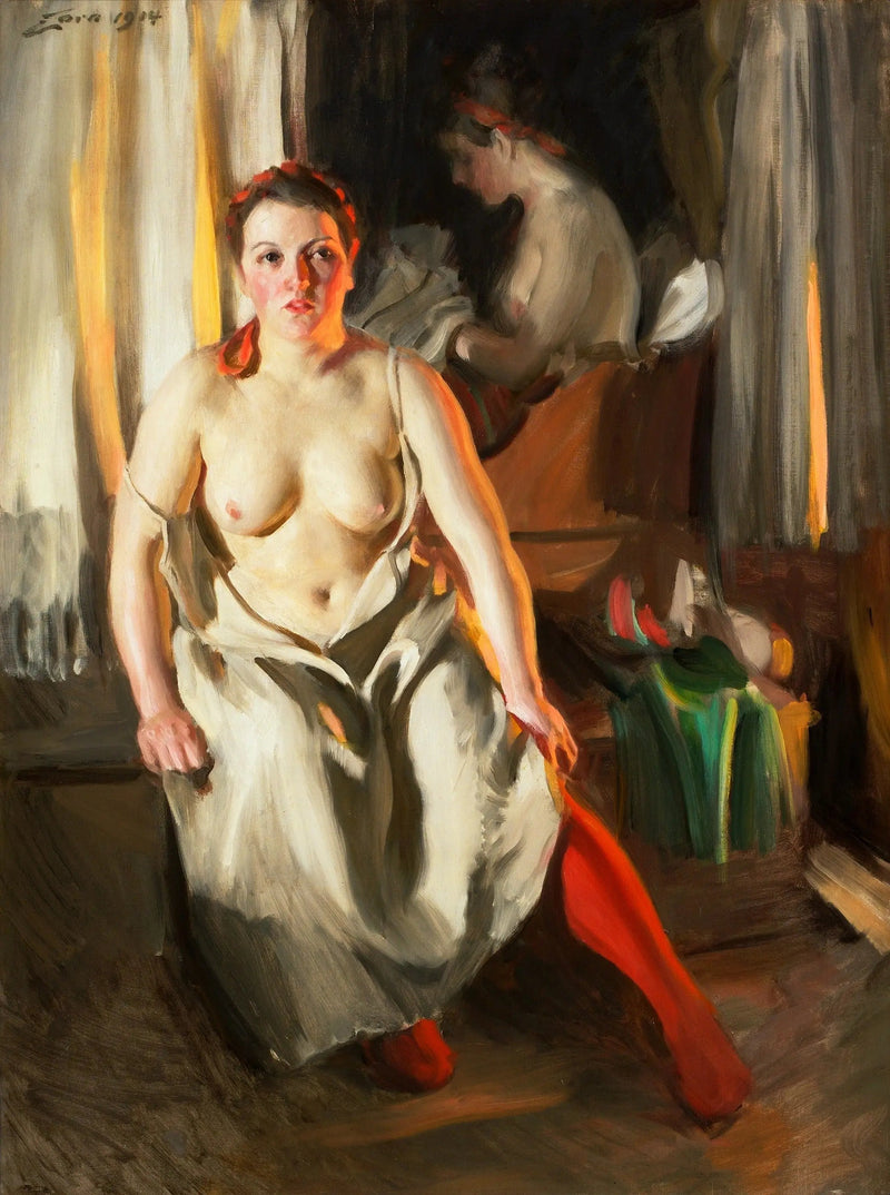 Czerwone pończochy - Anders Zorn