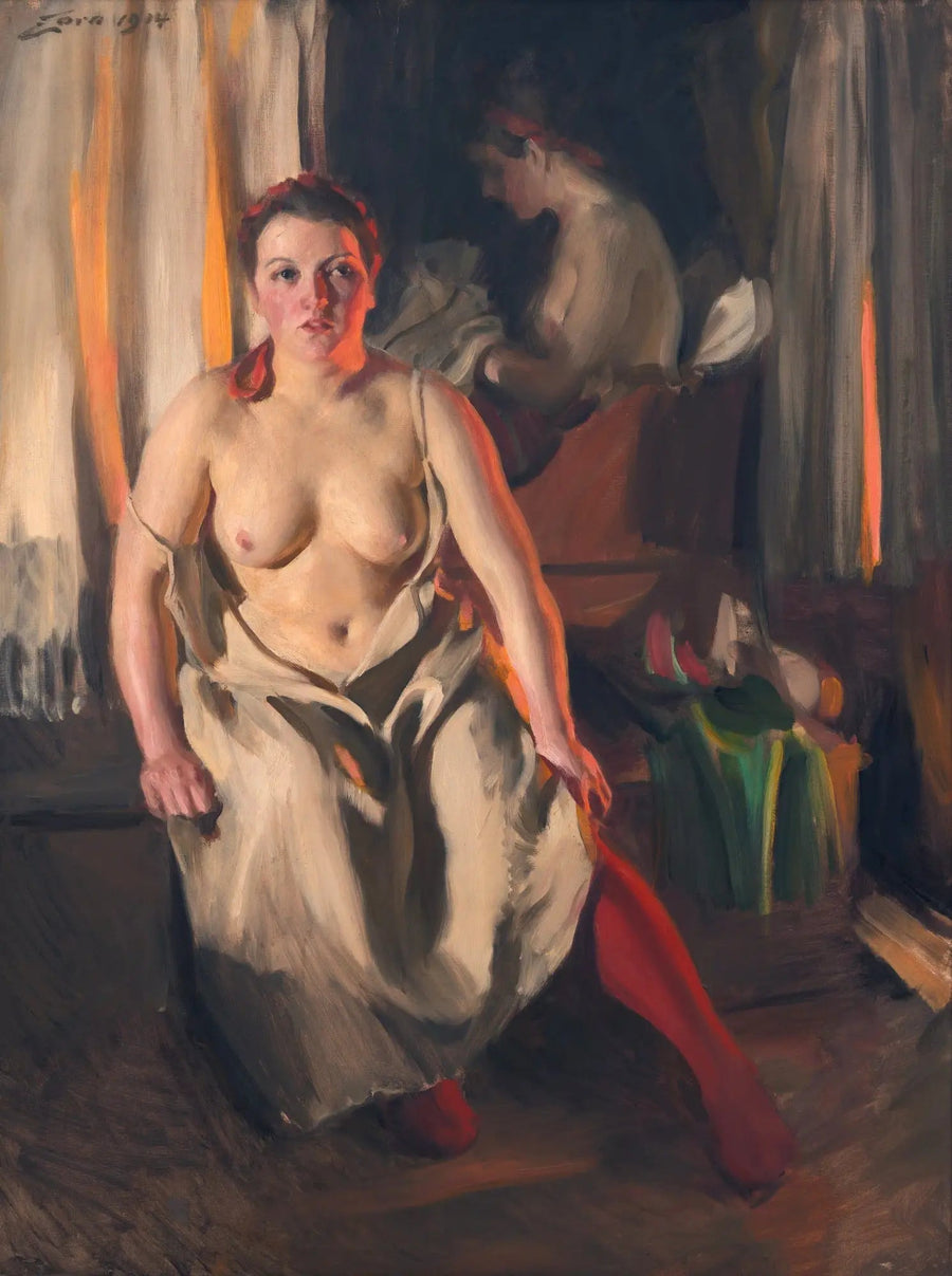 Czerwone pończochy - Anders Zorn