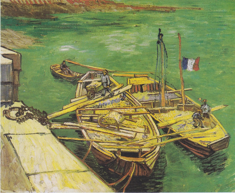 Łodzie zacumowane - Vincent van Gogh