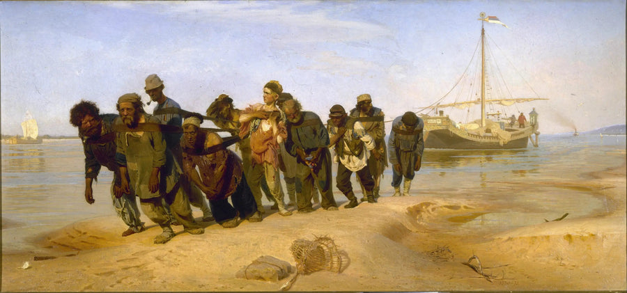 Łodzie na Wołdze - Ilya Repin