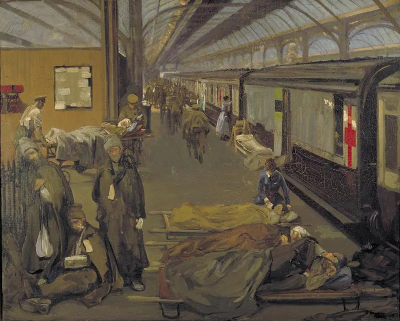 Les blessés à Douvres - John Lavery