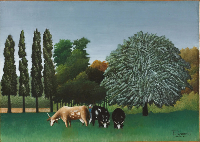 Brzegi rzeki Oise - Henri Rousseau