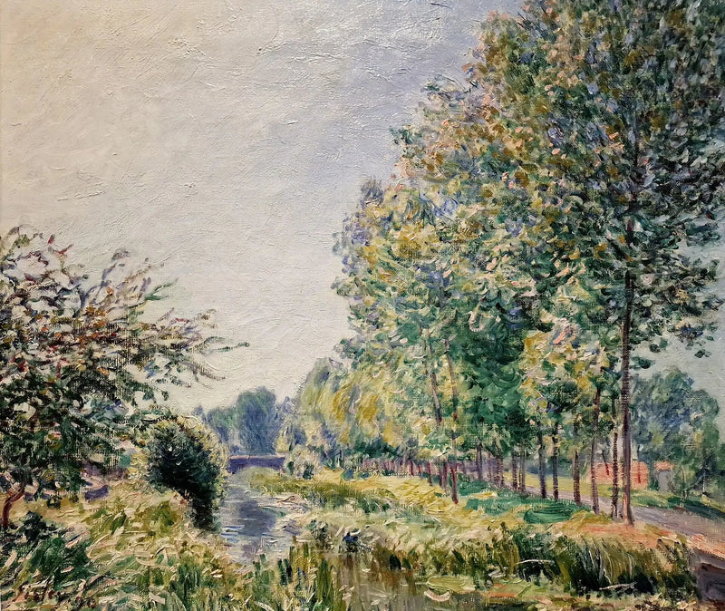 Brzegi Orvanne. Efekt poranka - Alfred Sisley