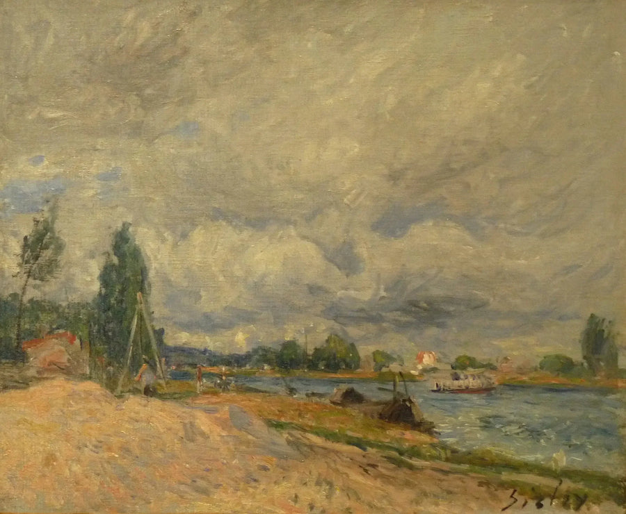 Brzegi Loing - Alfred Sisley