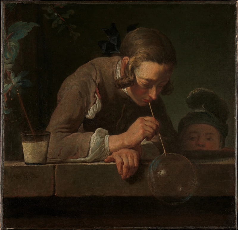 Bańki mydlane - Jean Simeón Chardin