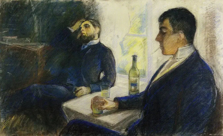 Pijacy absyntu - Edvard Munch