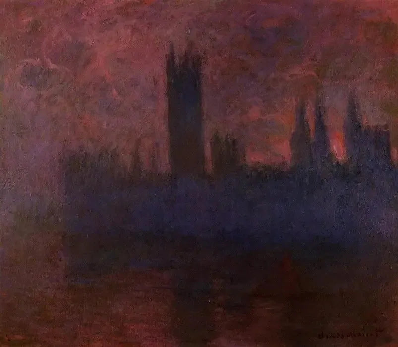 Les Chambres du Parlement, Symphonie à Rose - Claude Monet image 1 reproduction de peinture à l’huile