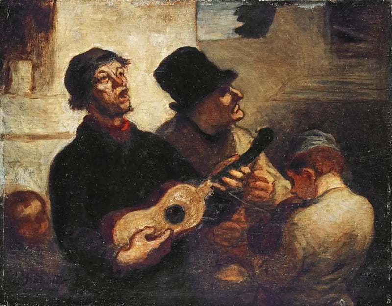 Śpiewacy uliczni - Honoré Daumier