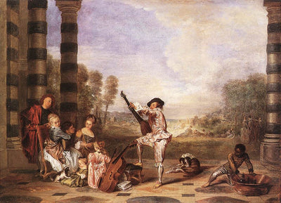 Les charmes de la vie - Antoine Watteau - Alpha Reproduction