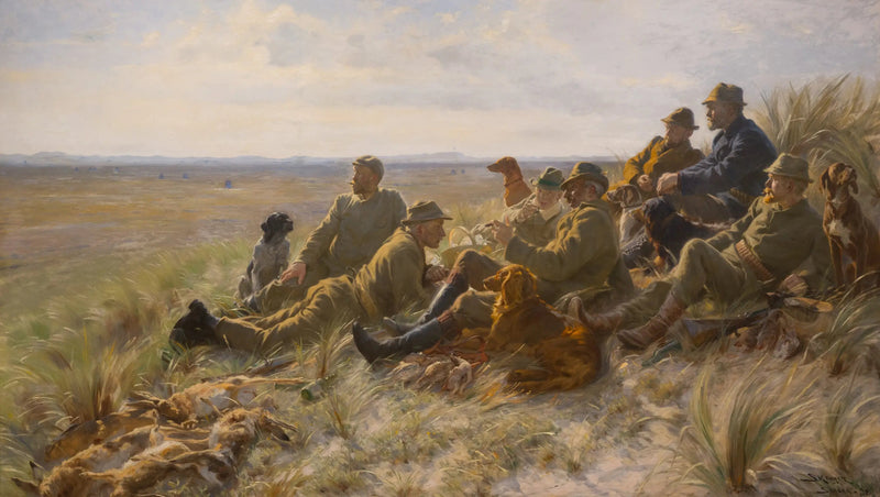 Myśliwi ze Skagen - Peder Severin Krøyer