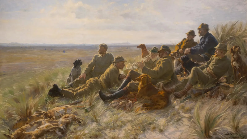 Myśliwi ze Skagen - Peder Severin Krøyer