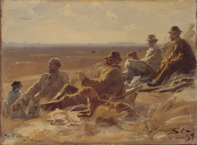 Myśliwi ze Skagen (mała wersja) - Peder Severin Krøyer