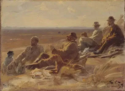 Myśliwi ze Skagen (mała wersja) - Peder Severin Krøyer