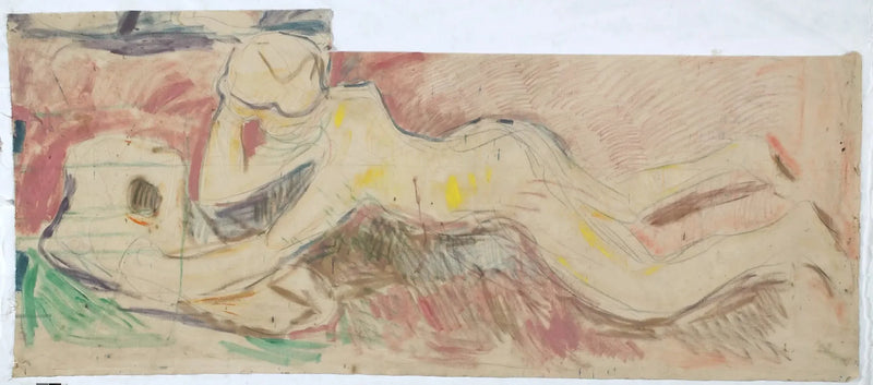 Poszukiwacze: chłopiec leżący na brzuchu - Edvard Munch