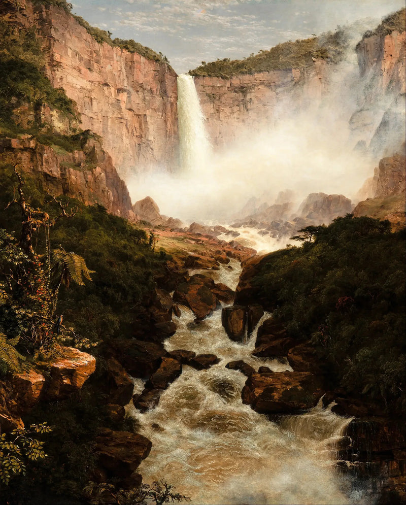 Wodospady Tequendama w pobliżu Bogoty, Nowa Grenada - Frederic Edwin Church