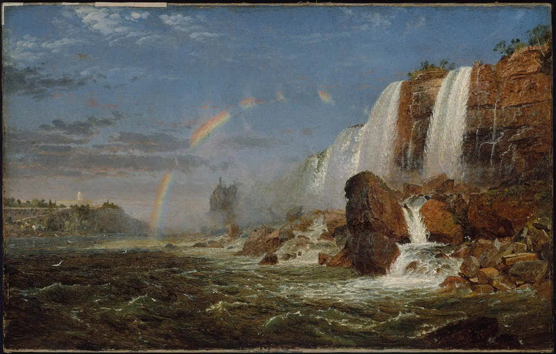 Wodospady Niagary z podnóża Wyspy Kozy - Jasper Francis Cropsey