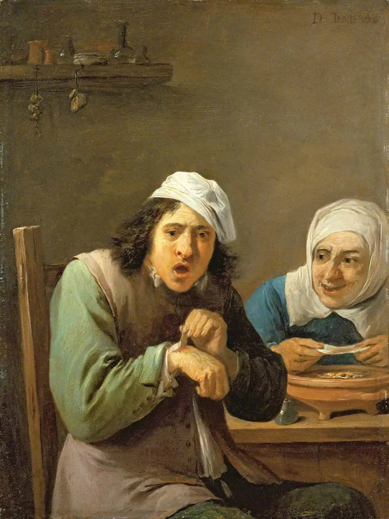 Pięć zmysłów: odczuwanie - David Teniers Młodszy
