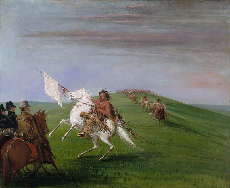 Komanczowie spotykają Smoki - George Catlin