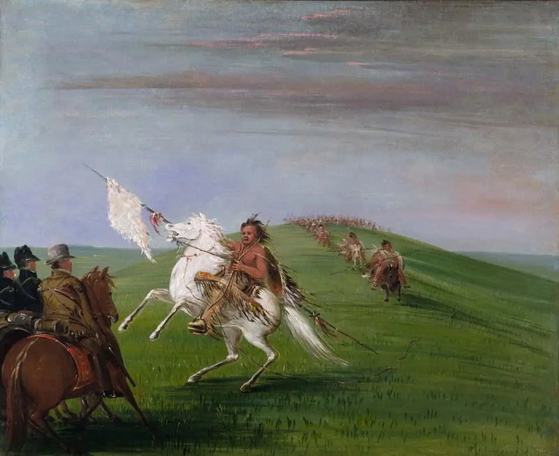 Komanczowie spotykają Smoki - George Catlin