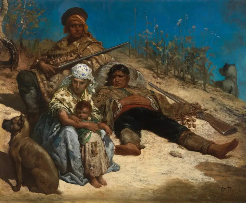 Hiszpańscy przemytnicy - Gustave Doré