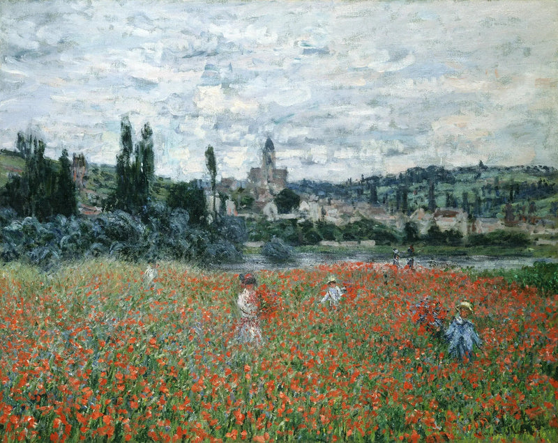 Mak polny w pobliżu Vétheuil - Claude Monet
