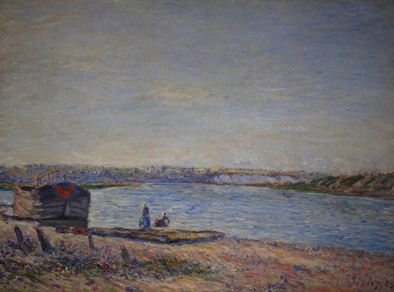 Les Côteaux de Veneux, widziane z Saint Mammès - Alfred Sisley