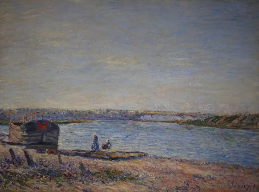 Les Côteaux de Veneux, widziane z Saint Mammès - Alfred Sisley