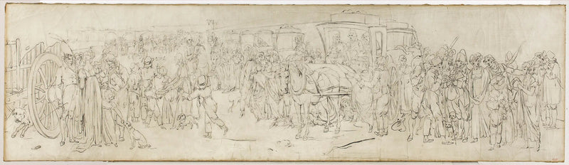 Kukułki na peronie Tuileries - Louis-Léopold Boilly
