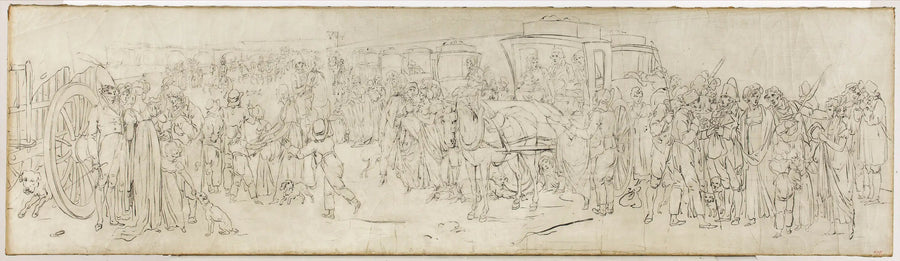 Kukułki na peronie Tuileries - Louis-Léopold Boilly