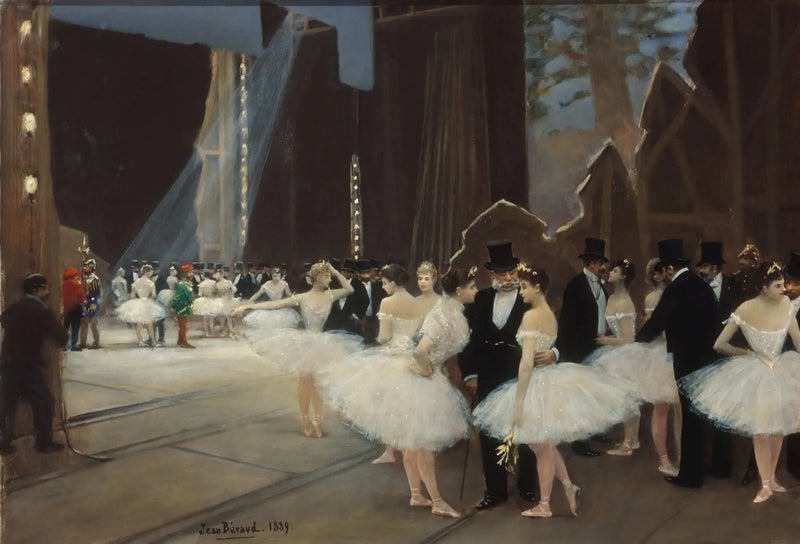 Kulisy Opery Paryskiej - Jean Béraud