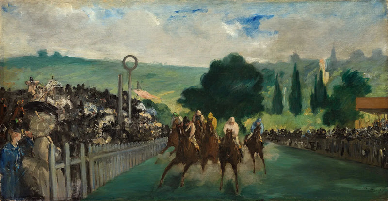Wyścigi w Longchamp - Édouard Manet