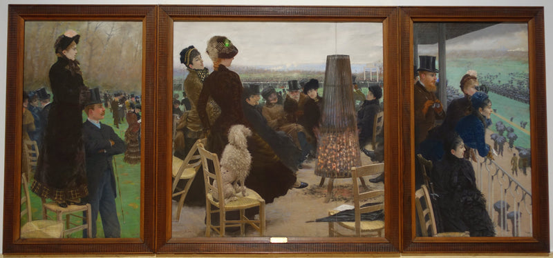 Wyścigi w Les Bois de Boulogne - Giuseppe De Nittis