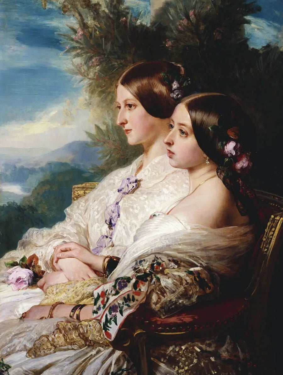 Kuzynki: królowa Wiktoria i Wiktoria, księżna de Nemours - Franz Xaver Winterhalter