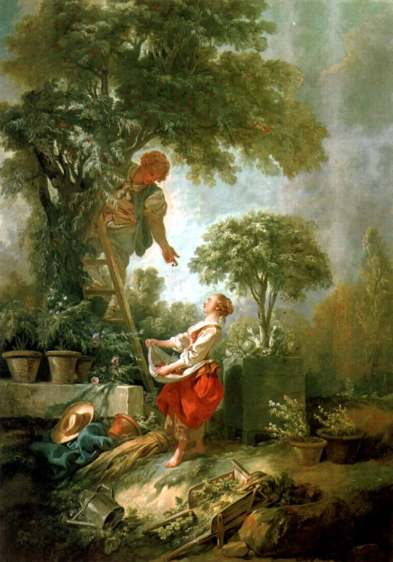 Zbieracze wiśni - François Boucher